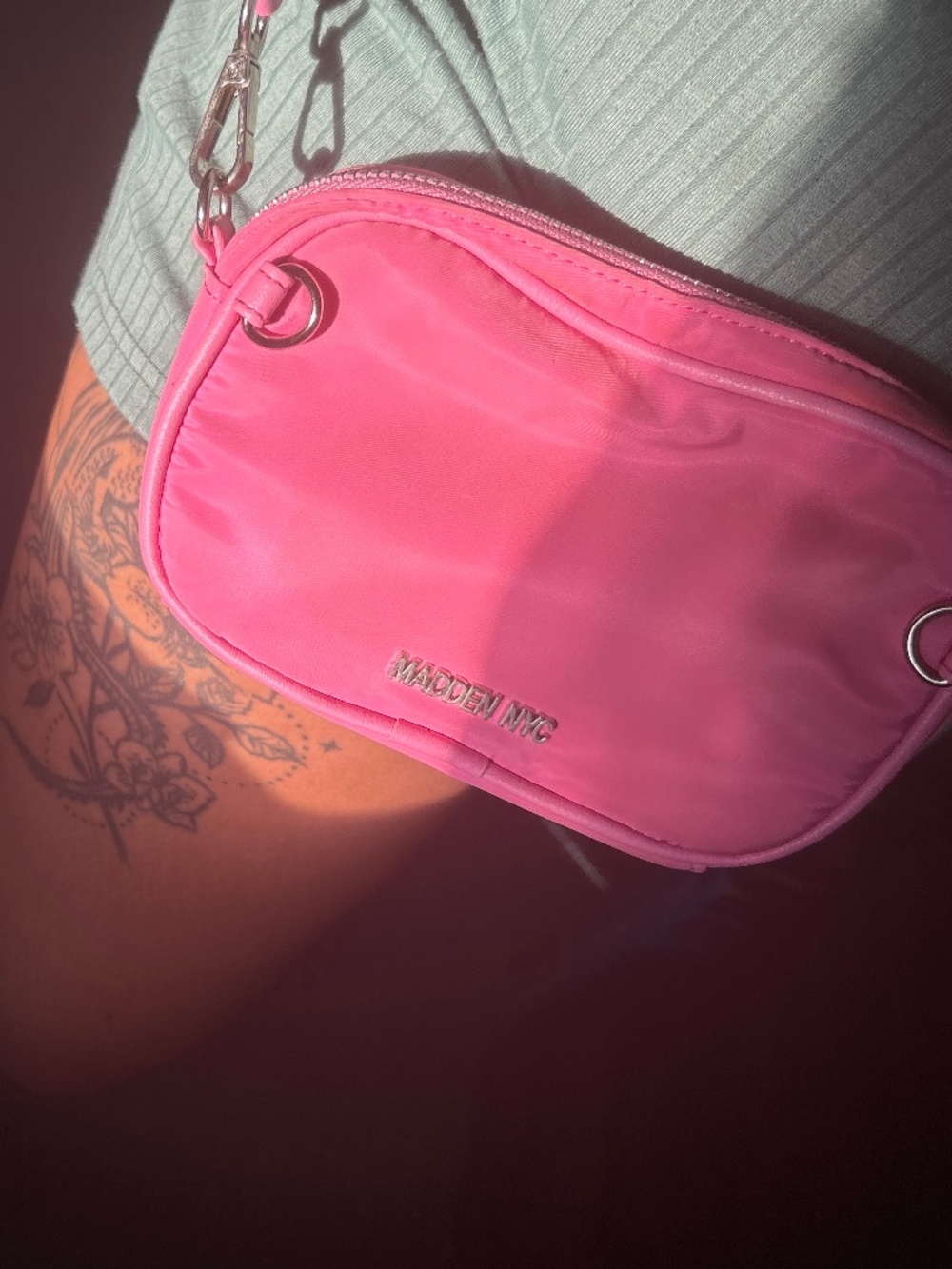pink steve madden crossbody mini